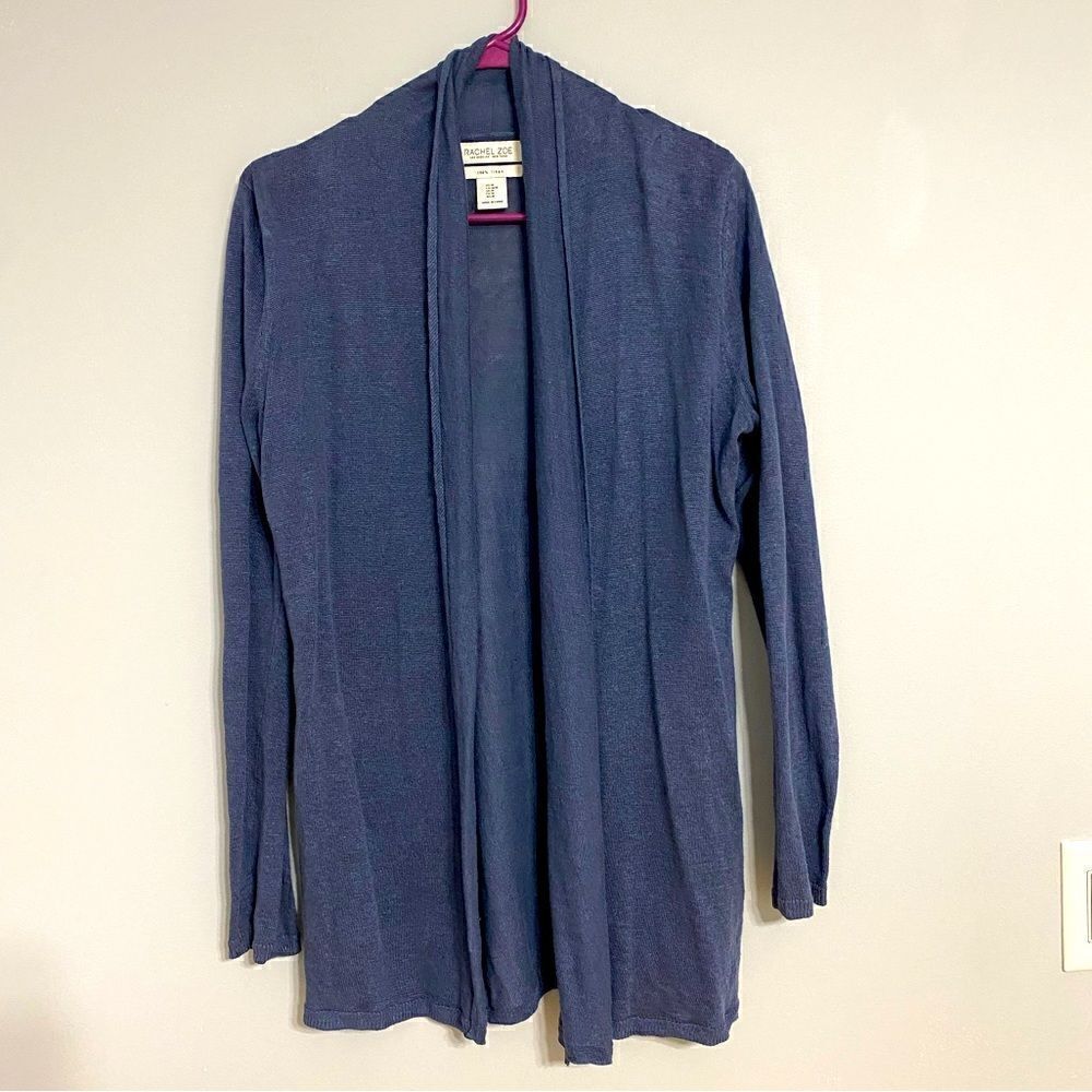 Rachel Zoe 100% Linen Cardigan Women Size M